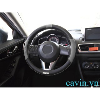 Bọc vô lăng Sparco SPC1103GR (Ghi đen)