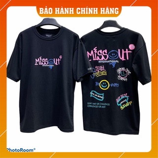 Áo Thun MISSOUT SMILEY tee nam nữ Full Tag tay cổ
