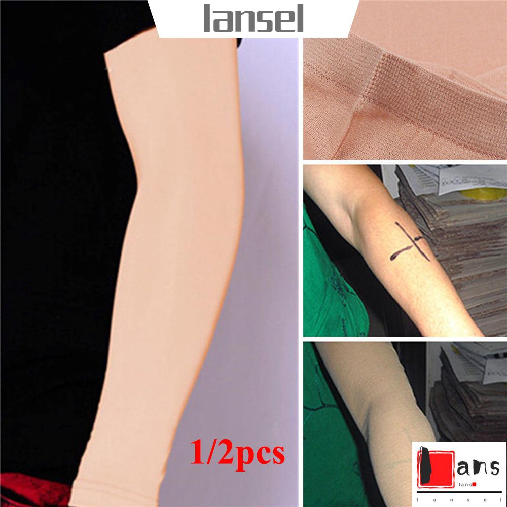 Set 1/2 Áo Ống Tay Dài Co Giãn Che Phủ Hình Xăm Thời Trang Unisex