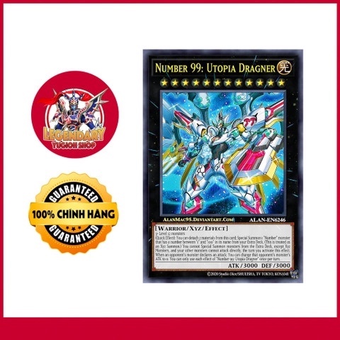 [Thẻ Bài Yugioh Chính Hãng] Number 99: Utopia Dragonar