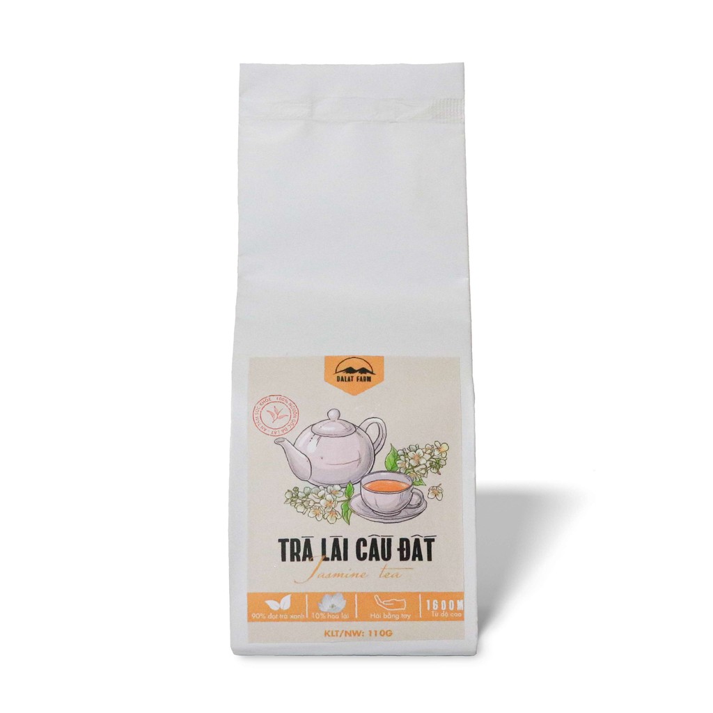 Trà Lài Cầu Đất Dalat Farm Loại Đặc Biệt - Túi thiếc 110Gr