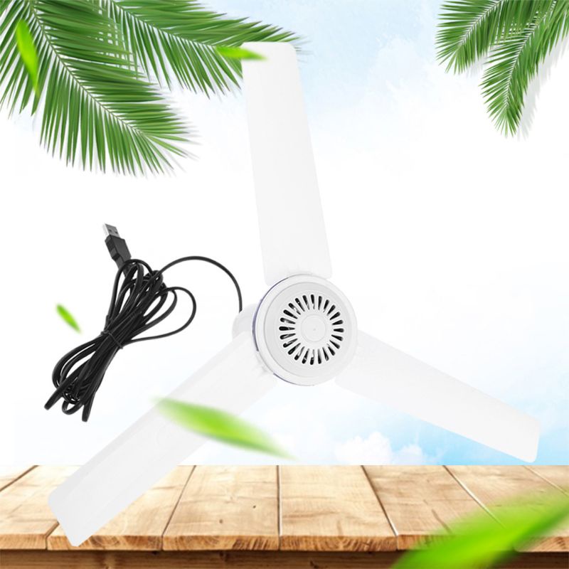 Quạt Trần USB 19inch 5V Tốc Độ 1 Tốc Độ Tiện Lợi Dành Cho Cắm Trại Ngoài Trời