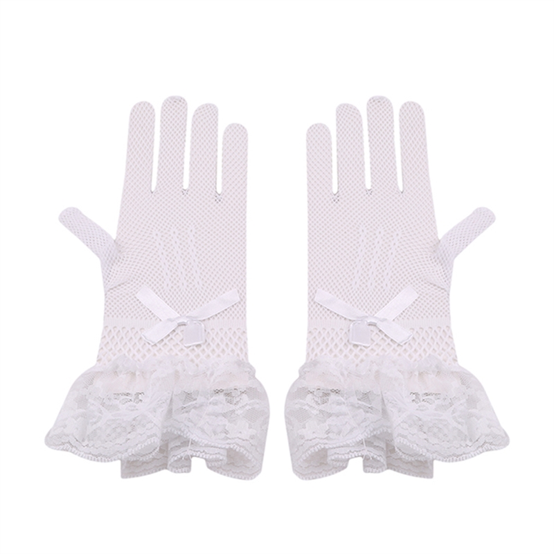 Găng Tay Lưới Ngắn Cho Cô Dâu