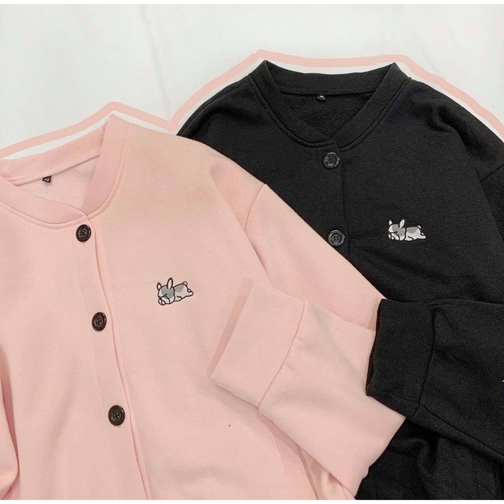 Áo Cardigan jacket Hình 07 chó ngủ ❤️ Chất nỉ bông cotton | BigBuy360 - bigbuy360.vn