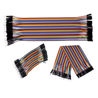 Tệp 40 Sợi Dây Nối 40P 7 Màu - Dây Cắm TestBoard - 20cm - Đực Cái