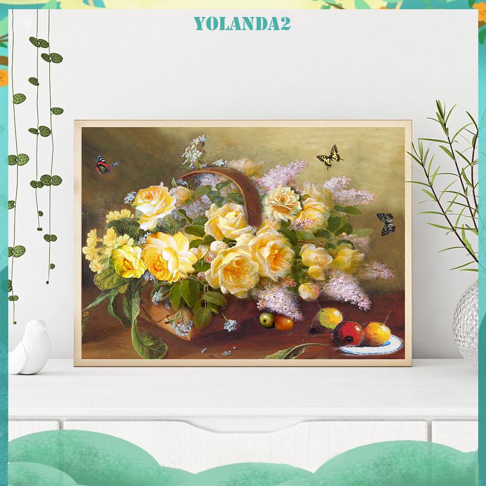 Tranh Thêu Chữ Thập DIY 11CT Hình Hoa Tử Đinh Hương