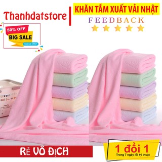 Khăn tắm xuất Nhật cao cấp 140x70cm Chất vải mềm mịn siêu thấm 2 in 1💥 SIÊU HOT💥