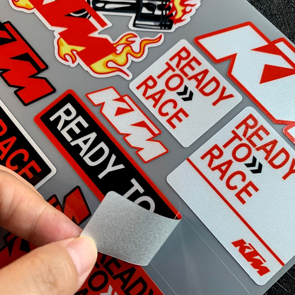 Sticker Phản Quang Dán Trang Trí Bình Xăng Xe Mô Tô KTM Duke 125 200 390 690 990 1290 Adv SXF EXC XC XCW