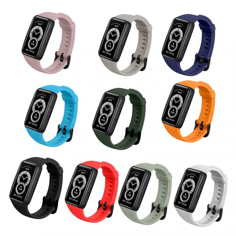 Dây Đeo Thay Thế Chất Liệu Silicon Thiết Kế Nhiều Lỗ Thời Trang Cho Huawei Band 6