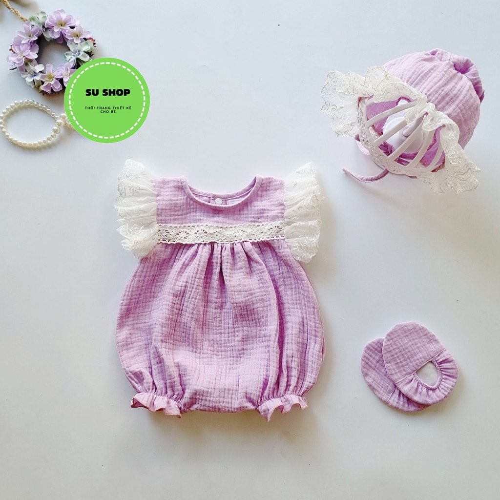 Body cho bé gái𝑭𝑹𝑬𝑬𝑺𝑯𝑰𝑷+ TẶNG KÈM MŨ+GIÀY VẢI  Váy Trẻ Em SU SHOP