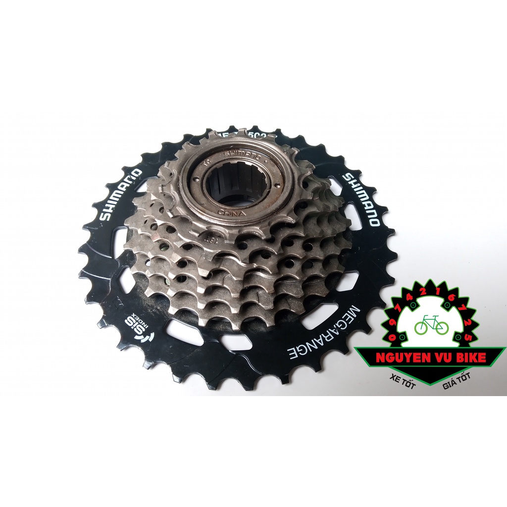 Líp vặn 7 tầng Shimano TZ500 14-34T chuyên leo đèo