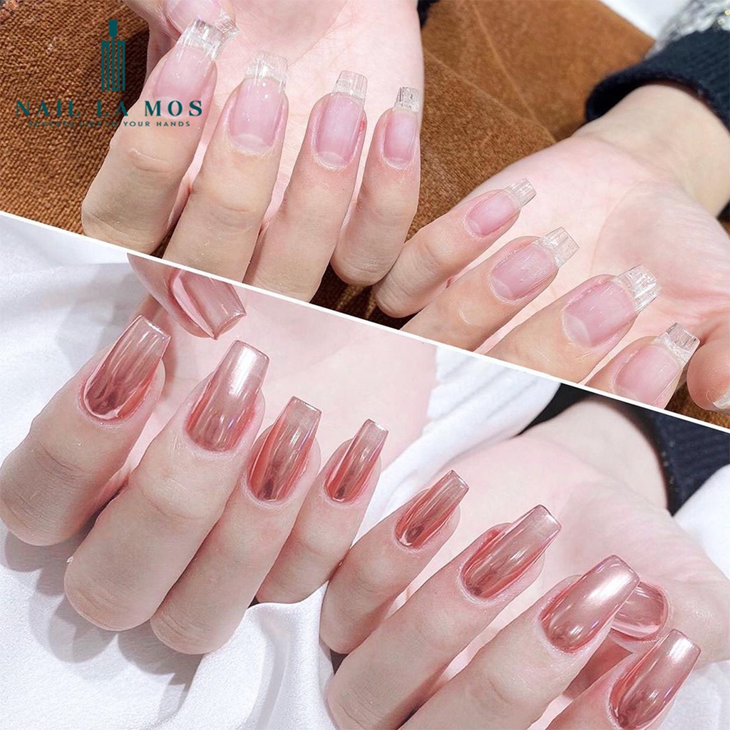 Set 10 miếng giấy lụa nối dài móng nhanh và bền, đẹp tự nhiên