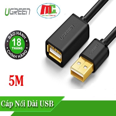 Dây Nối Dài USB 5m UGREEN 10318 - Hàng Chính Hãng