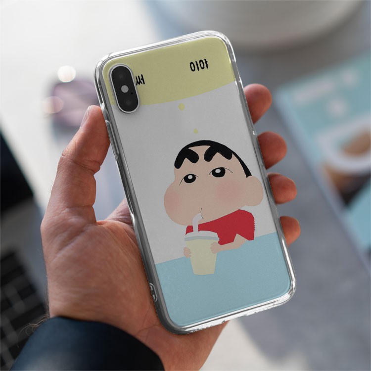 Ốp shin Shin trà sữa cute cho Iphone 5 6 7 8 Plus 11 12 Pro Max X Xr LTR20211840