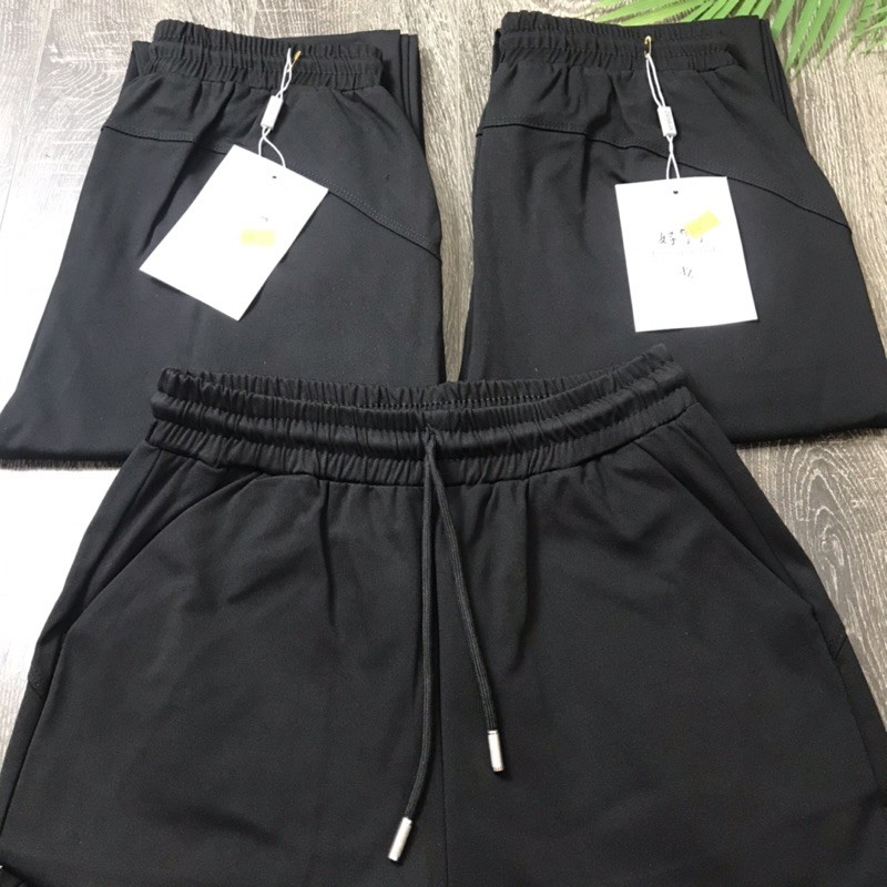 [FREE SHIP- Ảnh thật] Quần jogger trơn chất umi hàn cao cấp | BigBuy360 - bigbuy360.vn