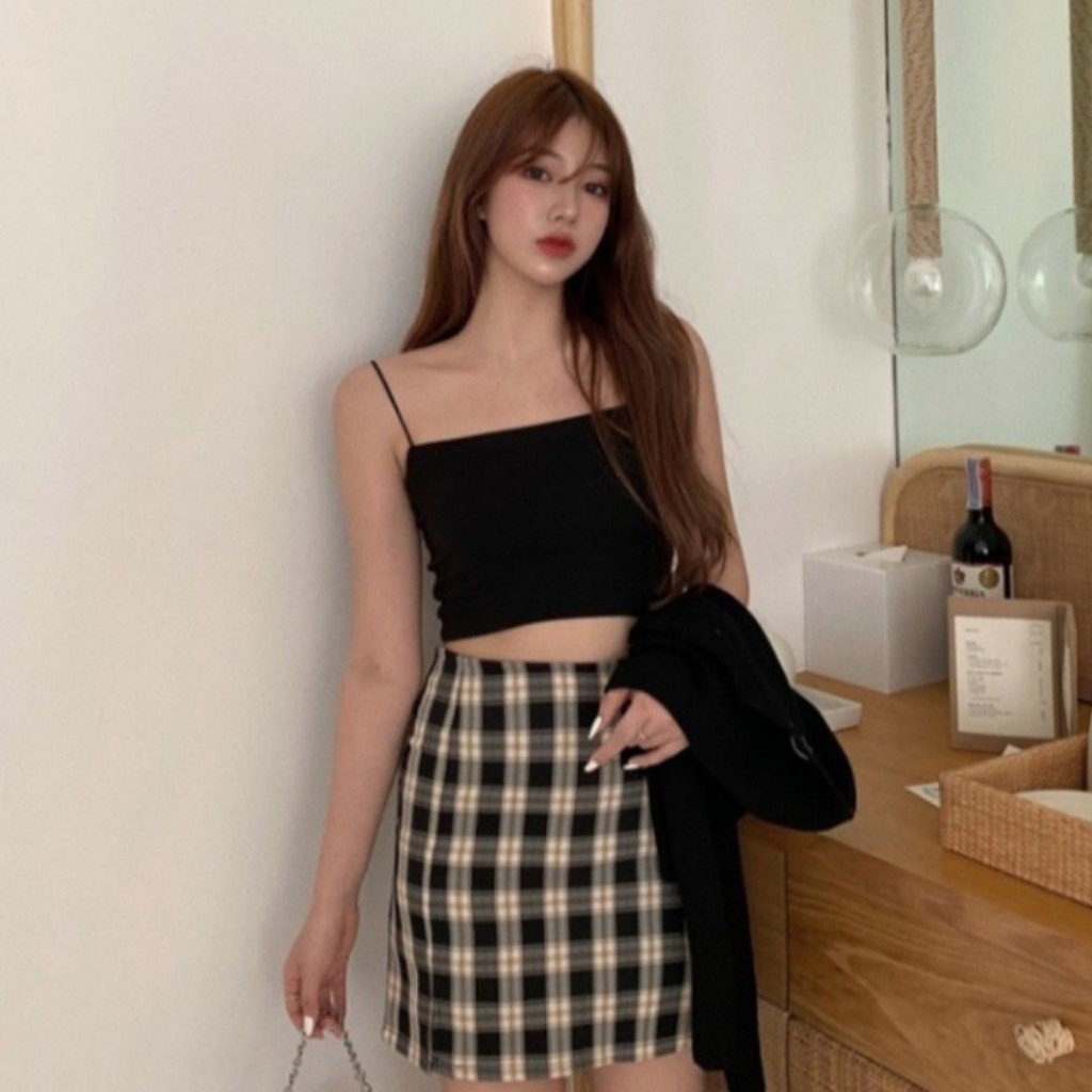 FREESHIP Áo 2 dây bún croptop mau trắng màu đen chất cotton mềm mát free size thun mềm cho bạn gái