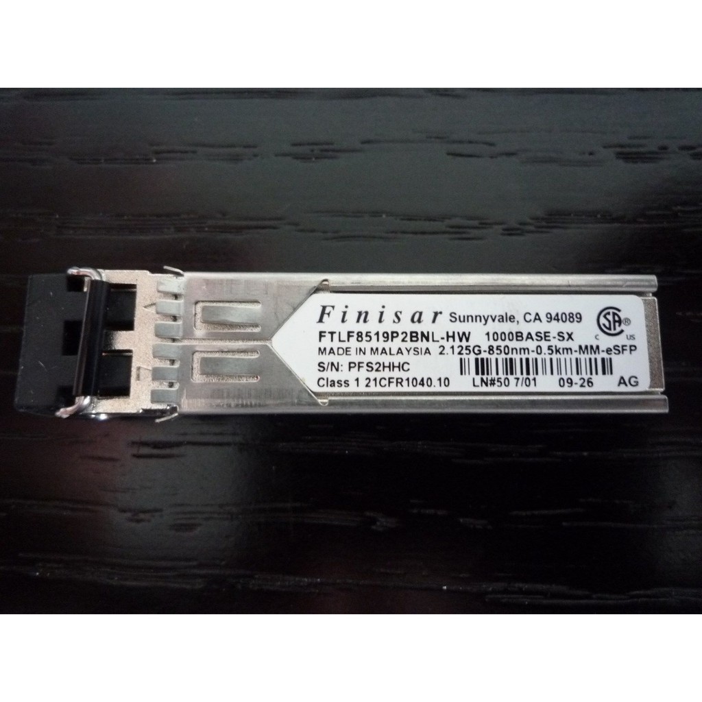 Module quang Finisar FTLF8519P2BNL-HW SFP 2.25Gb Fiber Channel 850nm SW SFP transceiver module