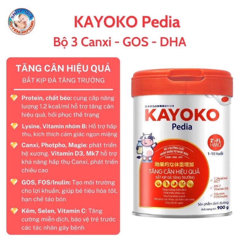 Sữa Kayoko Pedia 900g