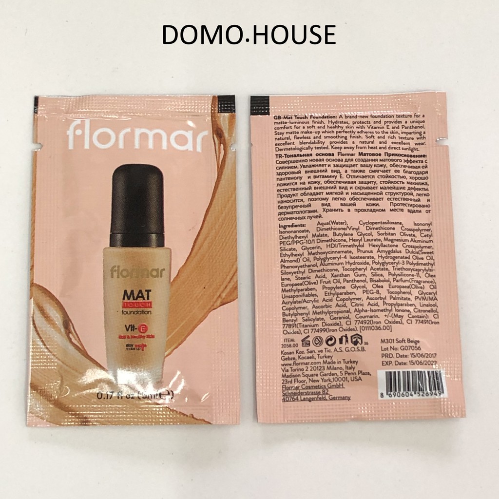 Flormar Mat Touch Nền Bag 5ml