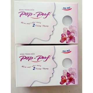 Bông tẩy trang Pop puf 100 miếng