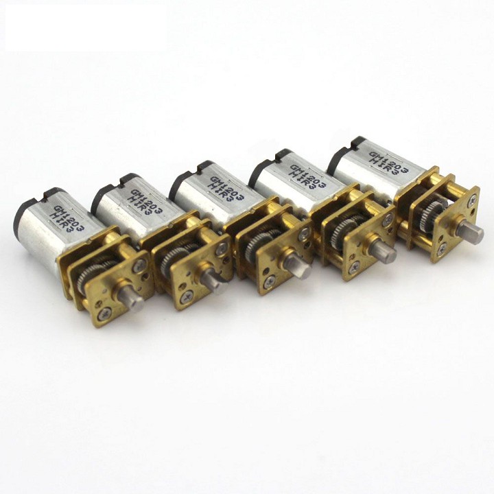Motor giảm tốc siêu khỏe, bánh răng thép, nhỏ gọn, Động cơ giảm tốc 3-6v trục ngắn