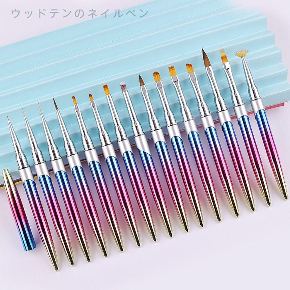 SHOOGIX Nails Painting Brush Pen Acrylic UV Gel Nail Art Polish Drawing Manicure Extension Tools