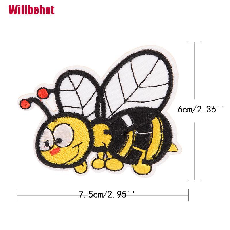 Miếng Vải Thêu Trang Trí Quần Áo Hình Con Ong Xinh Xắn