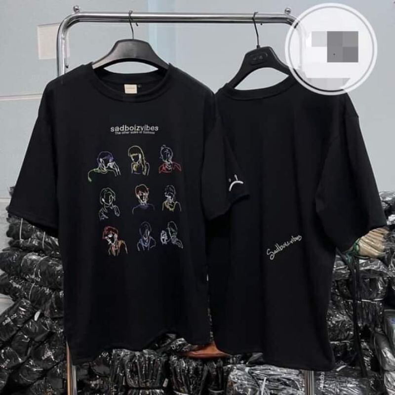 [Rẻ Vô Địch] Áo thun cotton tay lỡ unisex - ÁO SADBOIZVIBES- mẫu hot 2022
