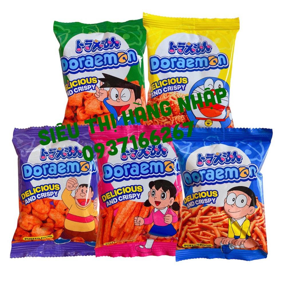 [Combo 5 gói] Snack mix nhiều vị Doremon/ Elsa cho bé, đồ ăn vặt bimbim ngon rẻ