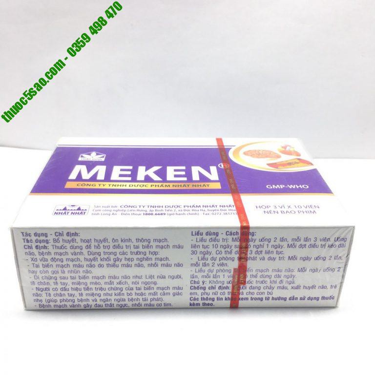 MEKEN nhất nhất giúp bổ huyết hộp 3 vỉ x 10 viên