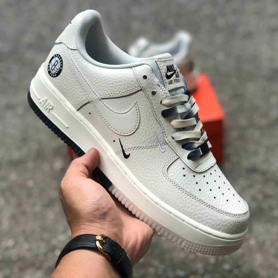 Giày Sneaker Nam Nữ  AF1 Trắng Chữ B
