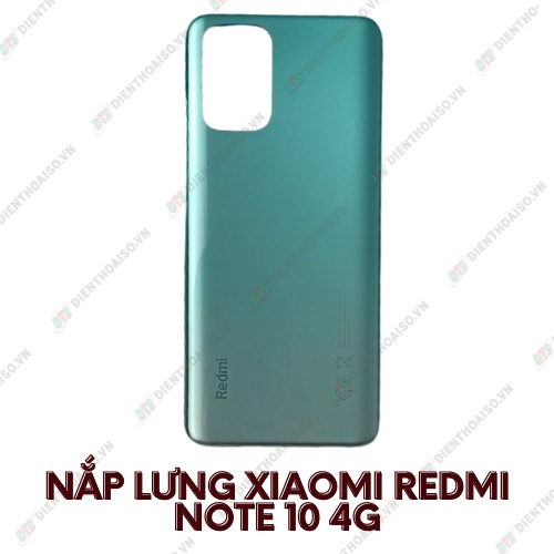 Nắp lưng xiaomi redmi note 10 4g màu xanh, đen, trắng