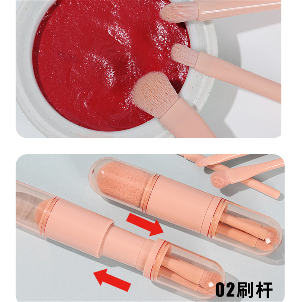 [Hàng mới về] Cọ trang điểm mắt mini thu gọn 4 trong 1 tiện lợi
