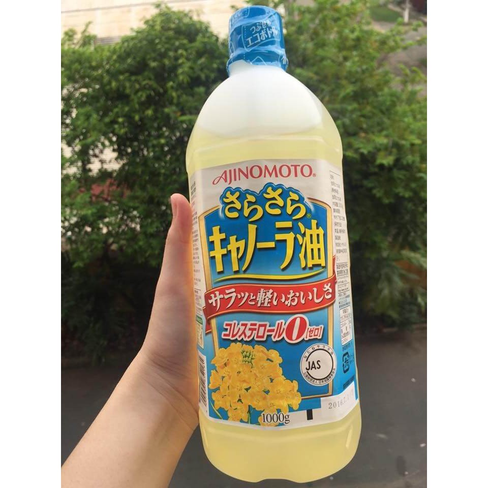 [NHẬT BẢN] Dầu ăn hạt cải Ajinomoto nội địa Nhật Bản chai 1 lít