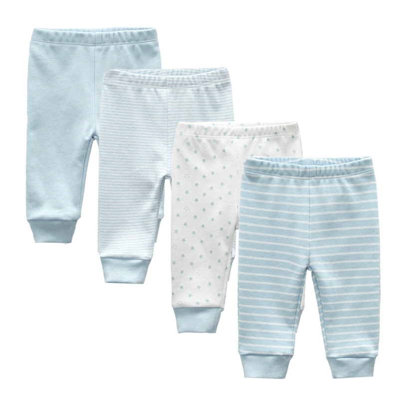 Set 4 Quần Legging Cotton Mềm Mại Cho Bé Từ 0-12 Tháng Tuổi
