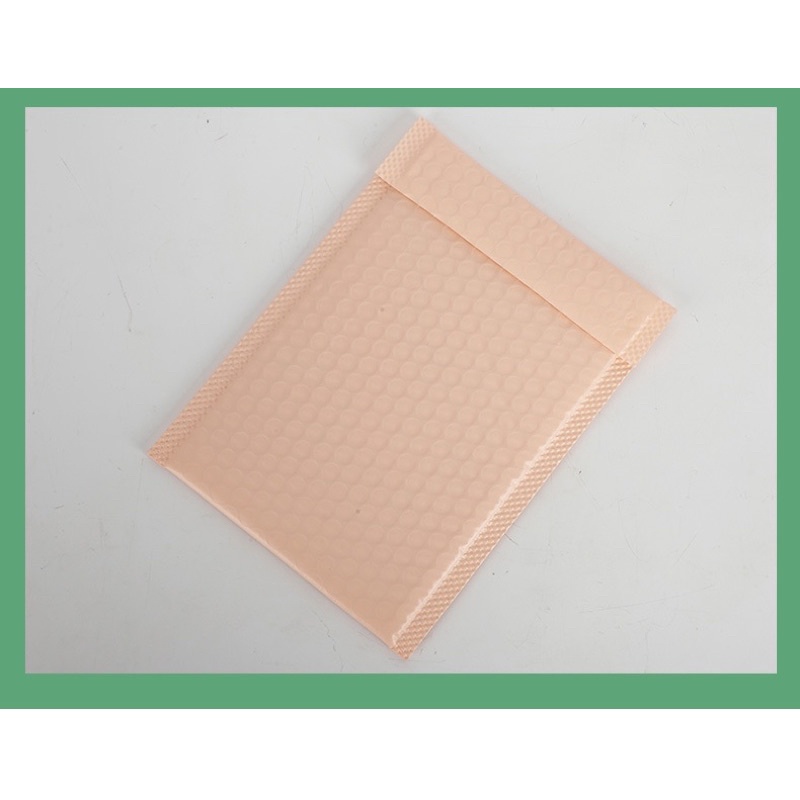 Túi niêm phong chống sốc màu hồng đào túi gói hàng đóng hàng túi bóng khí