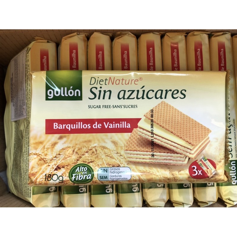 Bánh Xốp GULLON Vani không đường 180g