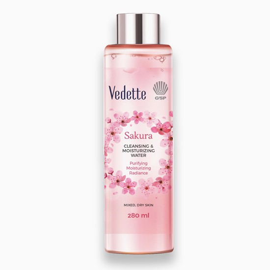 NƯỚC HOA HỒNG CÂN BẰNG DA HƯƠNG HOA ANH ĐÀO SAKURA VEDETTE 280ml