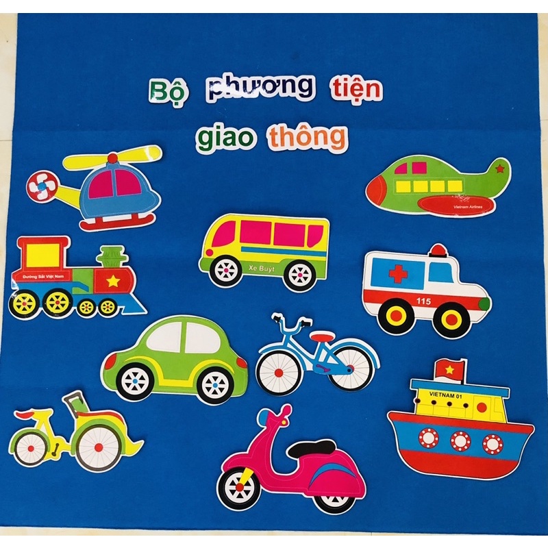 Tranh xốp dán góc hình cầu vồng, hoa, khuôn nhạc, ngôi nhà, vật nuôi, phương tiện giao thông