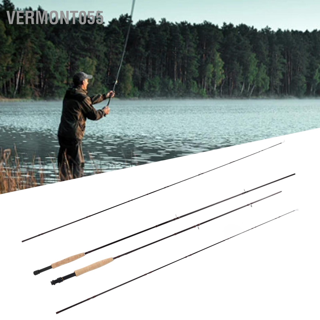 Có thể bán buôn Fly Fishing 4 Section Pole Carbon Telescopic Rod với túi lưu trữ cho hoạt động ngoài trời Hàng giao ngay Vermont055