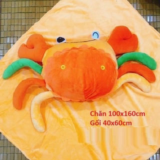 Bộ gối mền 2 trong 1 hình con cua - bộ gối mền 2 trong 1
