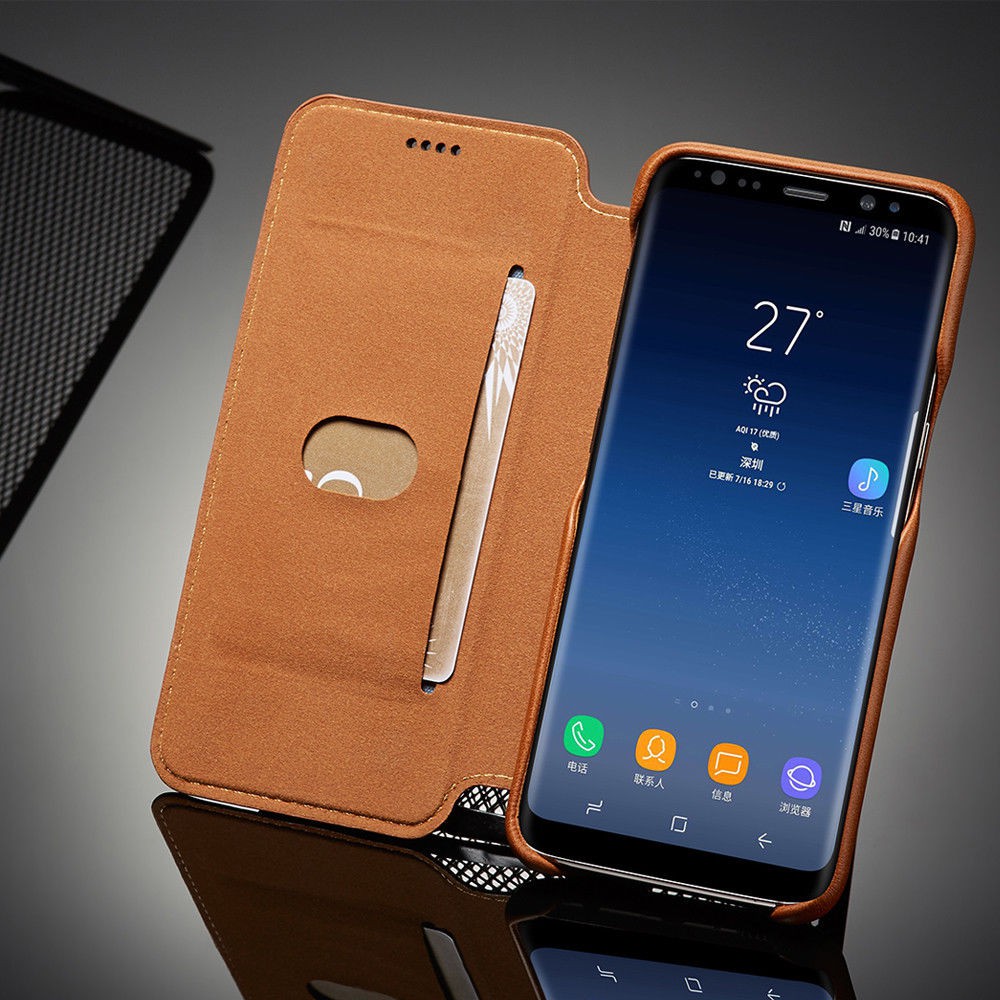 Bao da điện thoại tiện lợi cho Samsung Galaxy S8/S8+/S9/S9+/S10/S10+/Note8/S10e | BigBuy360 - bigbuy360.vn