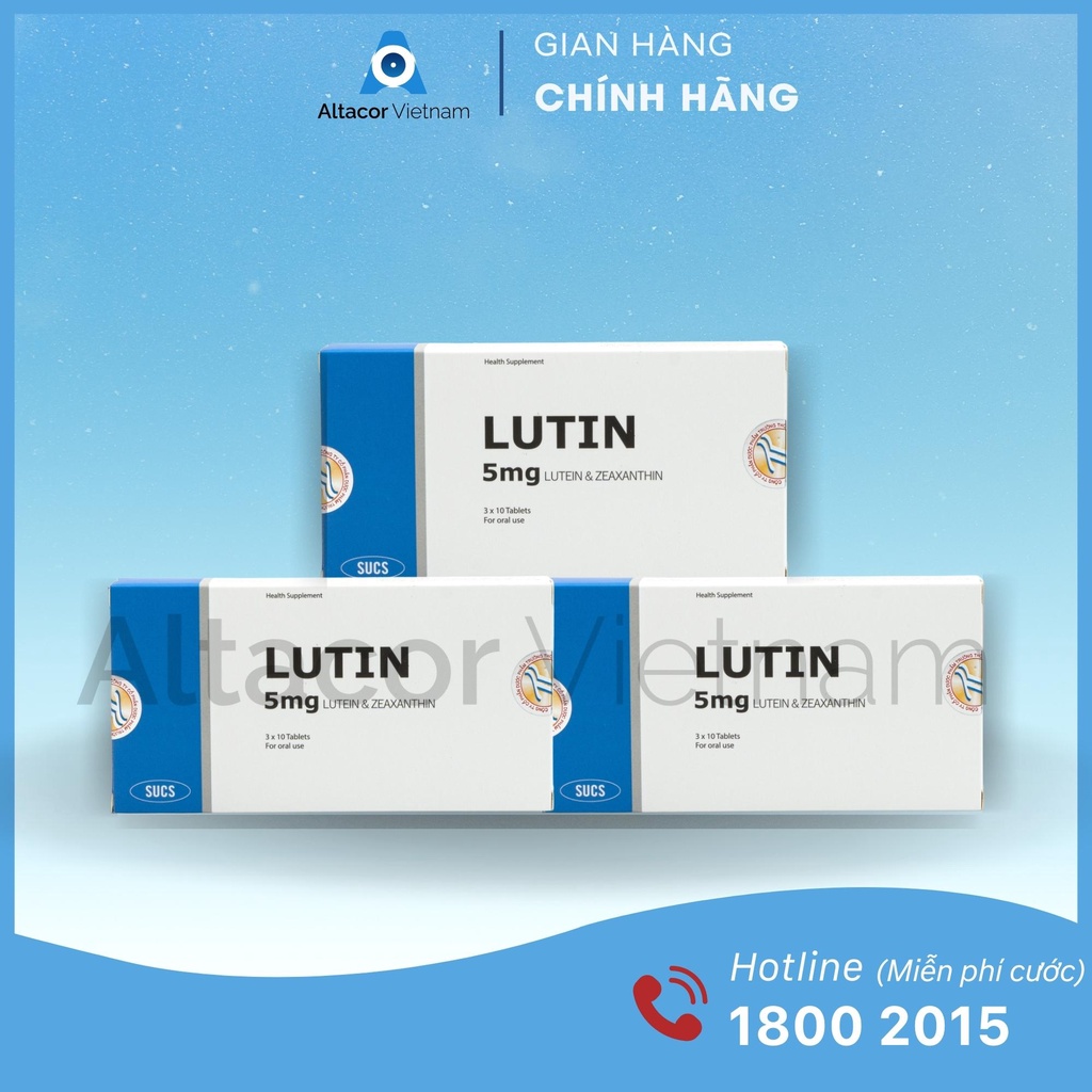 - VIÊN UỐNG BỔ MẮT LUTIN - HỘP 30 VIÊN