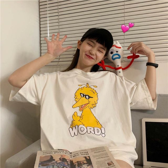 Áo thun tay lỡ Unisex Word