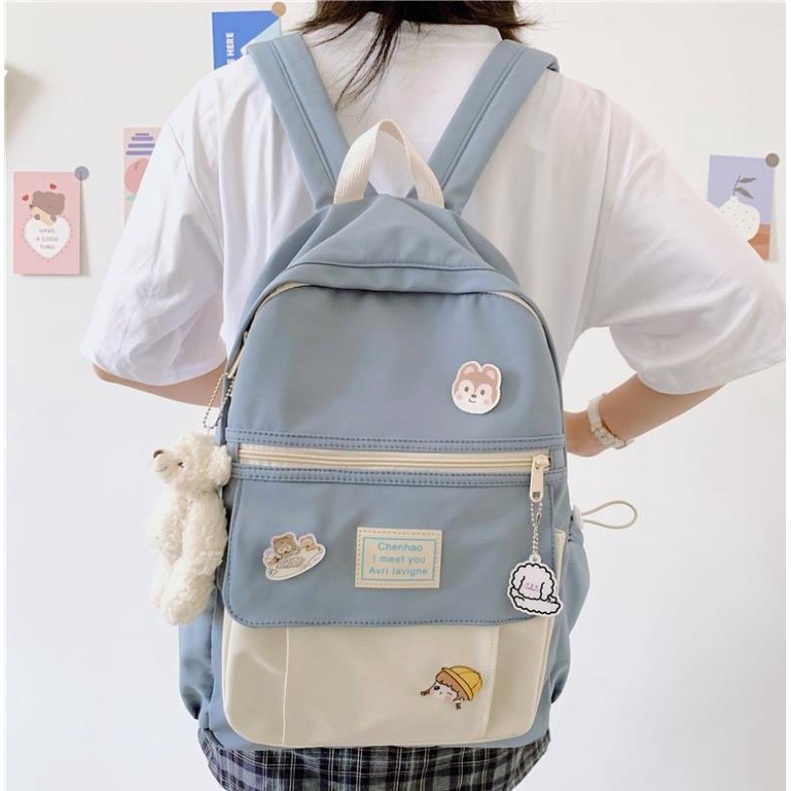 Ba Lô Học Sinh Thời Trang Hàn Cho Nữ