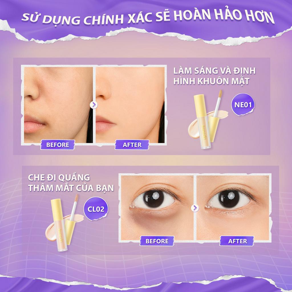 Kem Che Khuyết Điểm Dạng Lỏng Độ Che Phủ Cao FOCALLURE 7 Màu Tùy Chọn