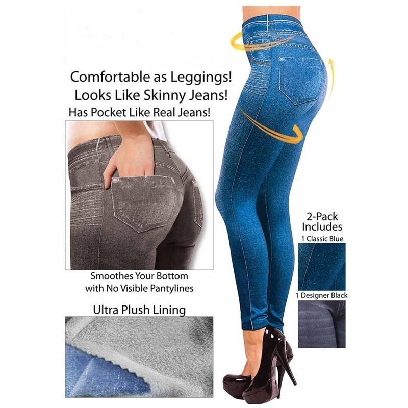 Quần jeans legging phối túi thiết kế ôm sát tôn dáng