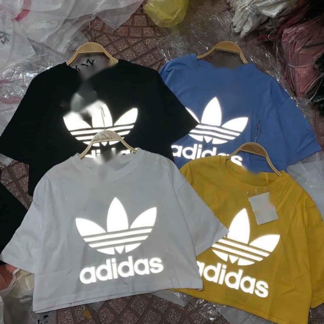 Áo croptop phản quang chữ ngực LN12