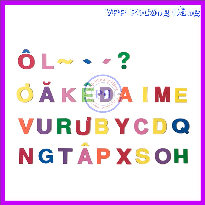 Bộ chữ cái tiếng việt in hoa bằng xốp. Dạy bé học chữ dễ dàng
