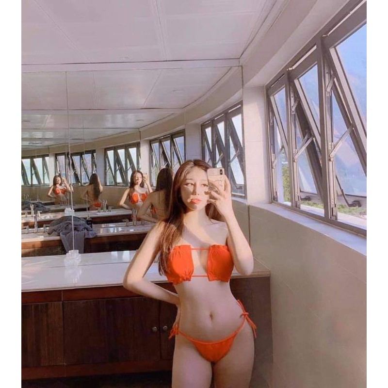 Bikini, Đồ Bơi Đi Biển Hai Mảnh Vuông Tam Giác Ngọc Trinh  Sexy NS28